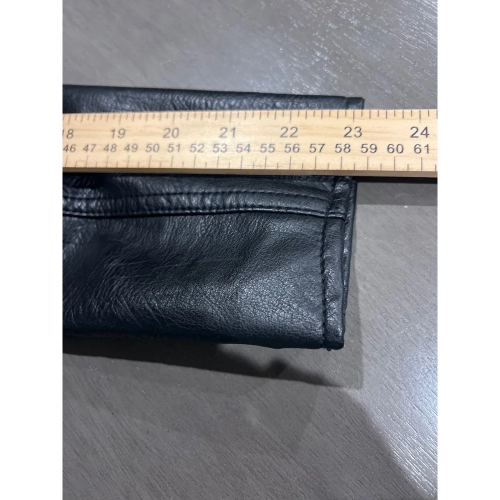 Candie's Y2K Women's Black Leather‎ Jacket Bikercore - Picture 10 of 10